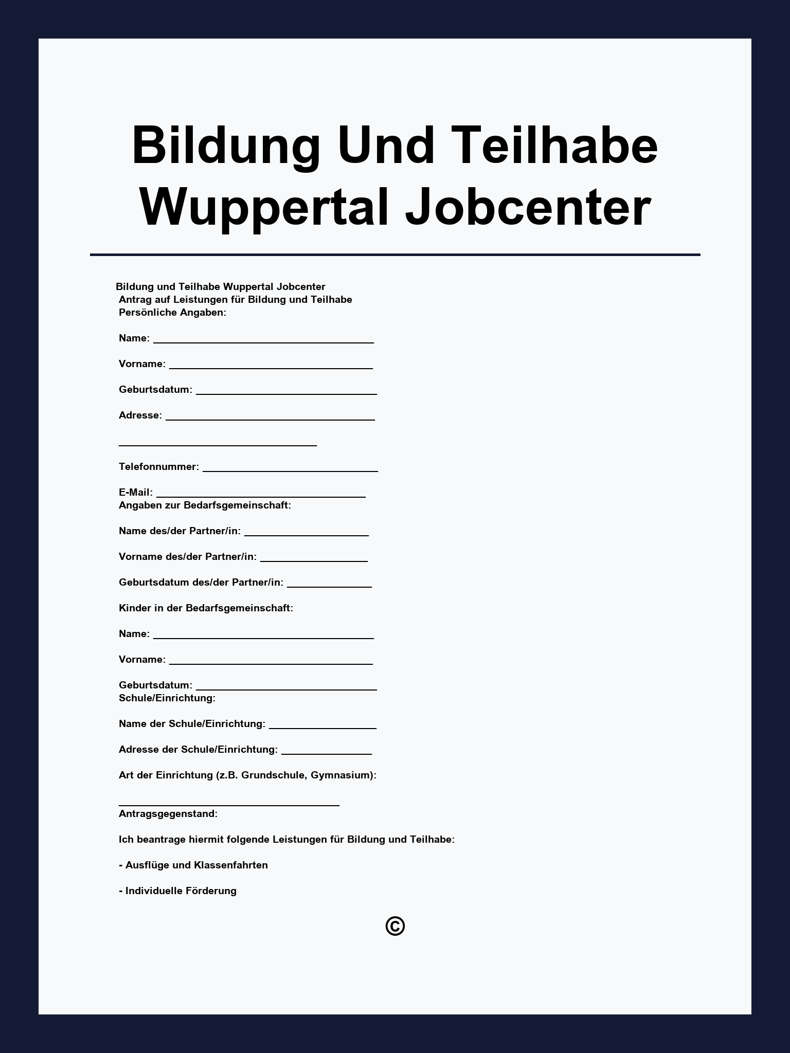 Bildung Und Teilhabe Wuppertal Jobcenter