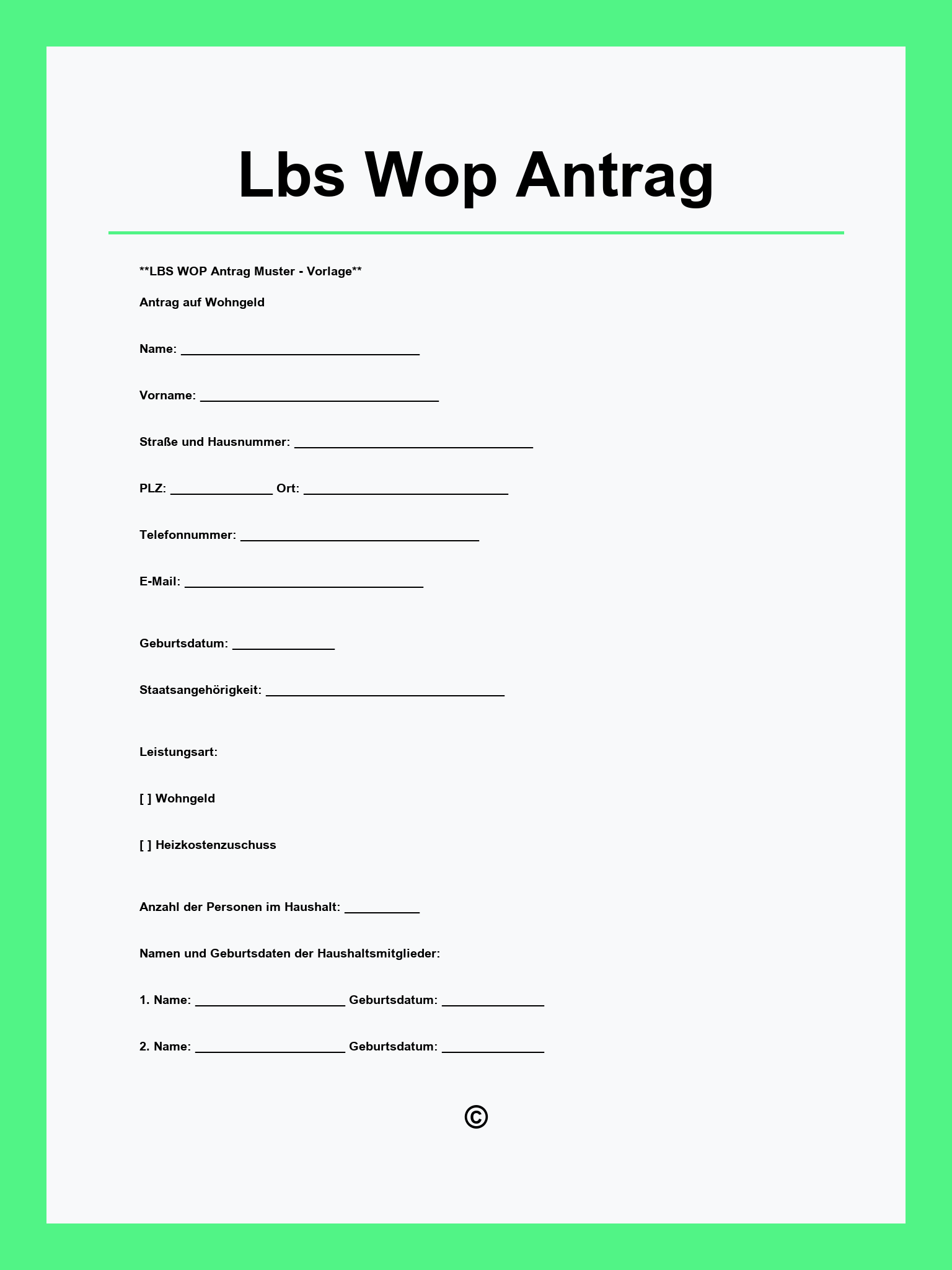 Lbs Wop Antrag