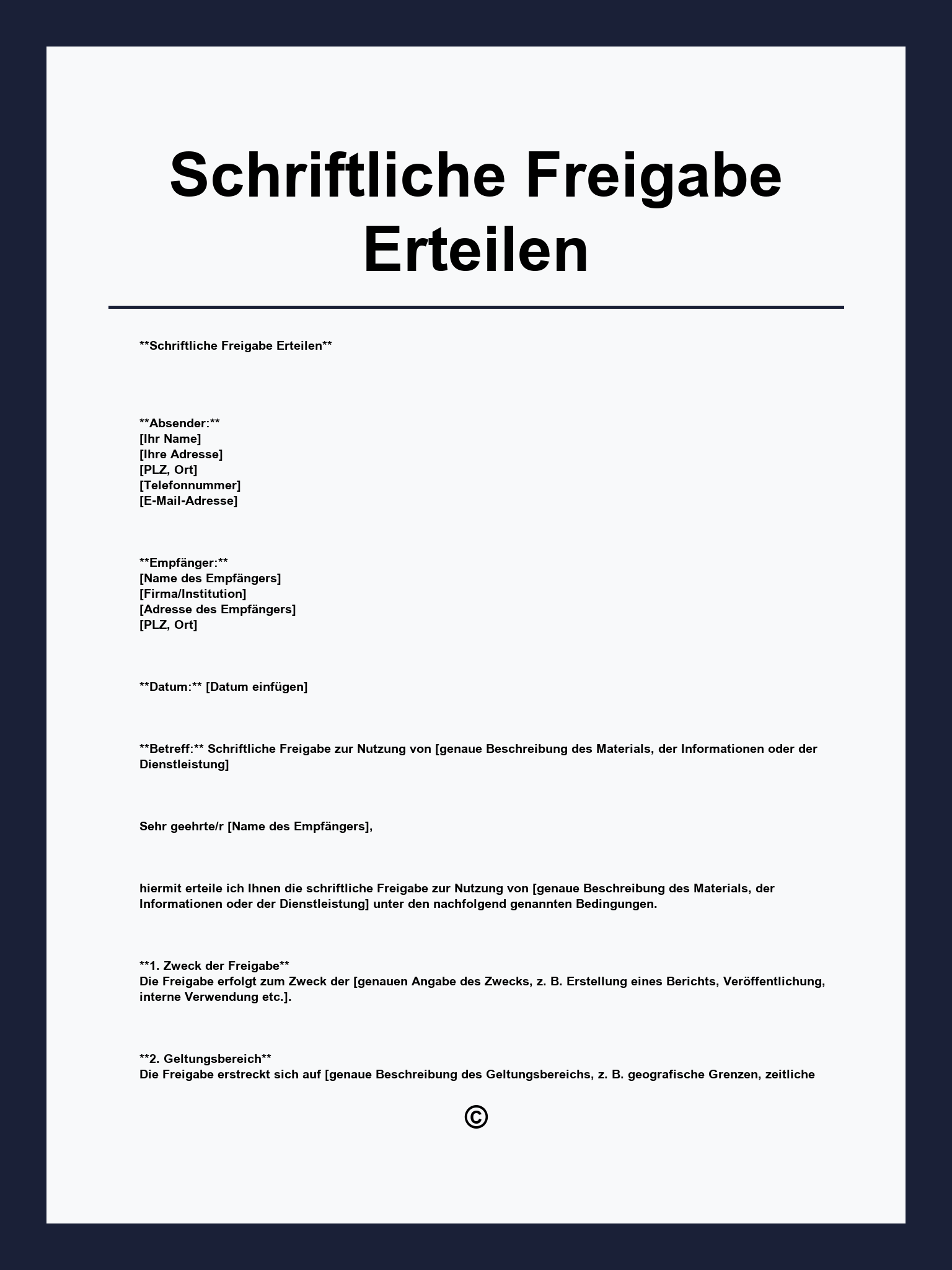 Mit Der Bitte Um Prüfung Und Freigabe antrag-klar.com